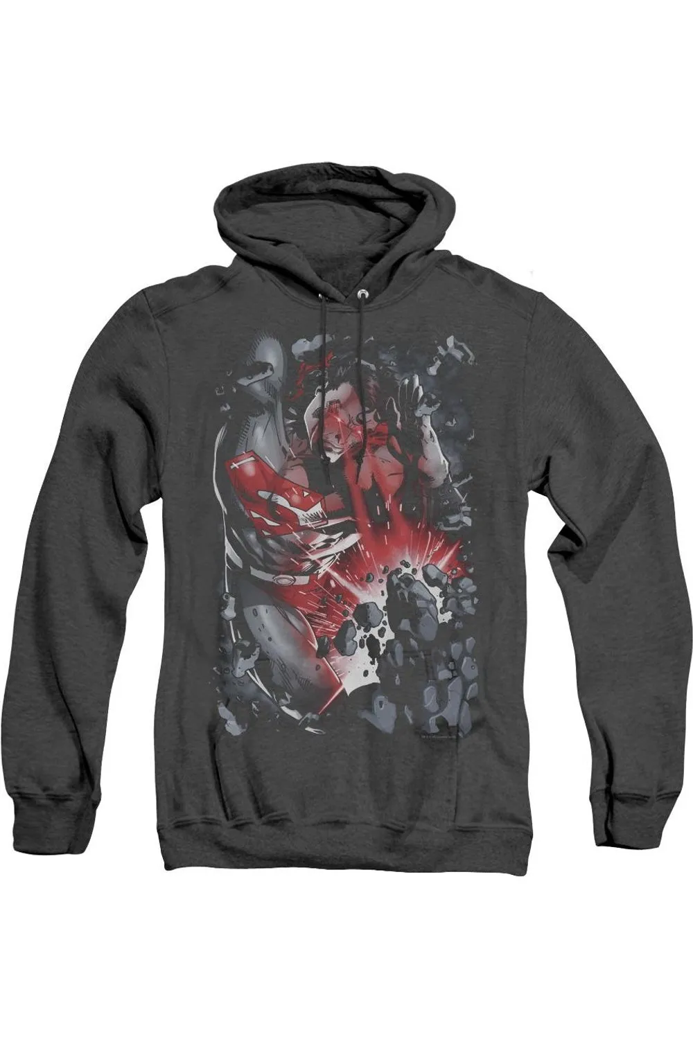 Pull à capuche adulte Superman Heat Blast Heather