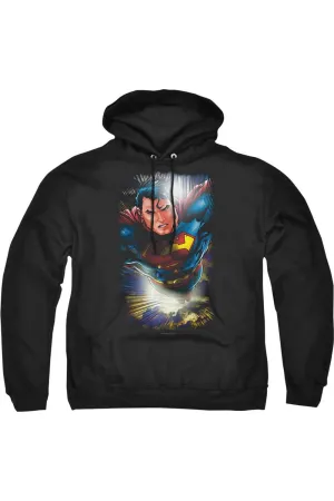 Pull Superman Dans Le Ciel pour Adulte - Sweat à Capuche