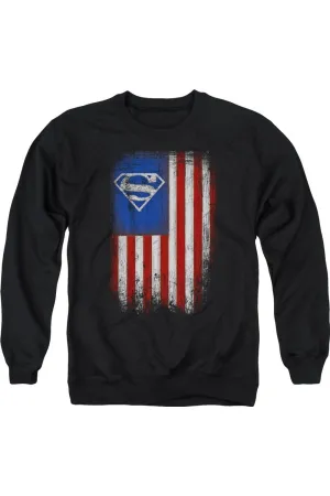 Pull à capuche adulte Superman Old Glory Shield