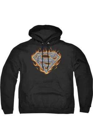 Pull Superman Steel Fire Shield avec Capuche Adulte / Sweat à Capuche
