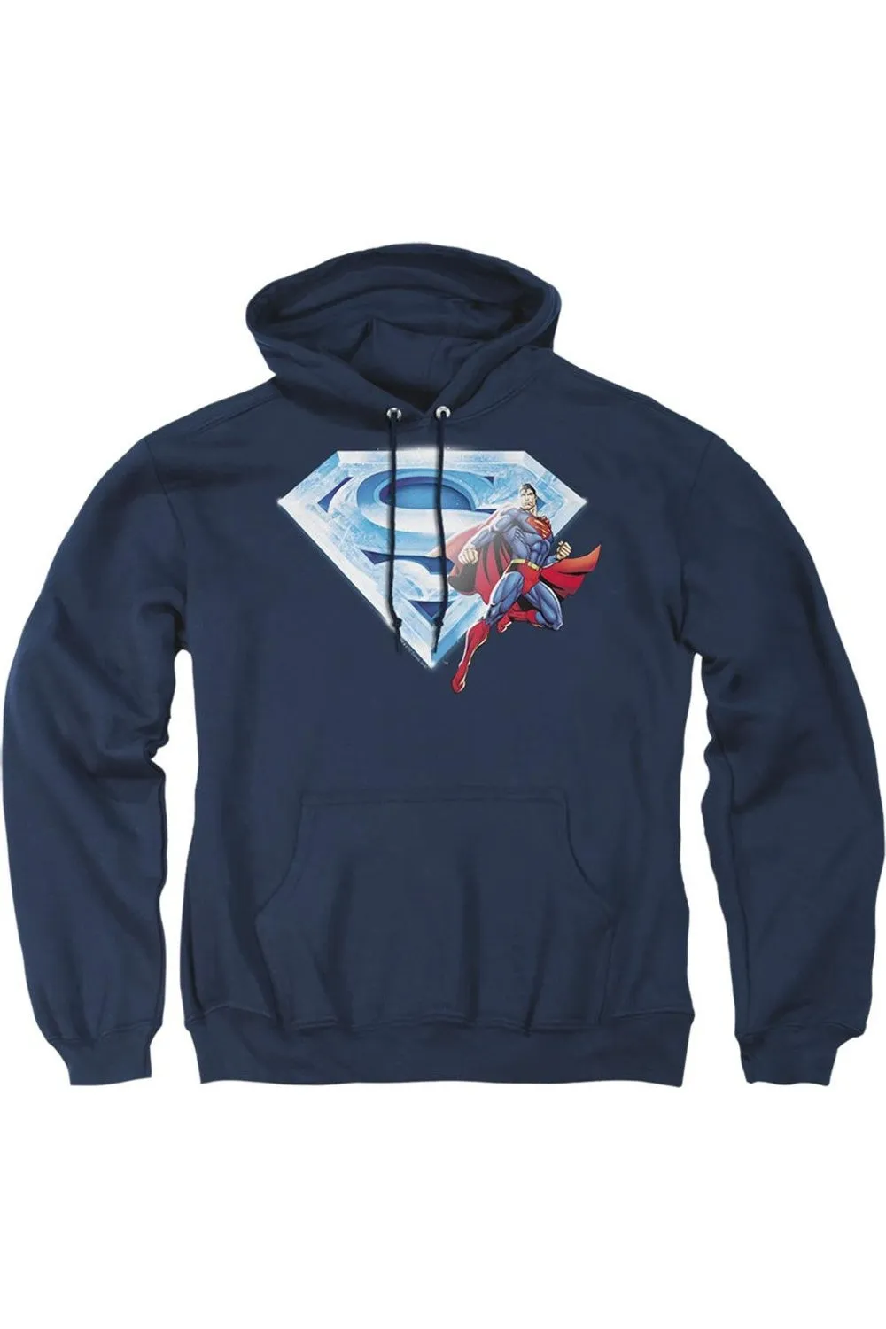 Pull Superman Superman & Crystal Logo Adulte à Capuche / Sweat à Capuche