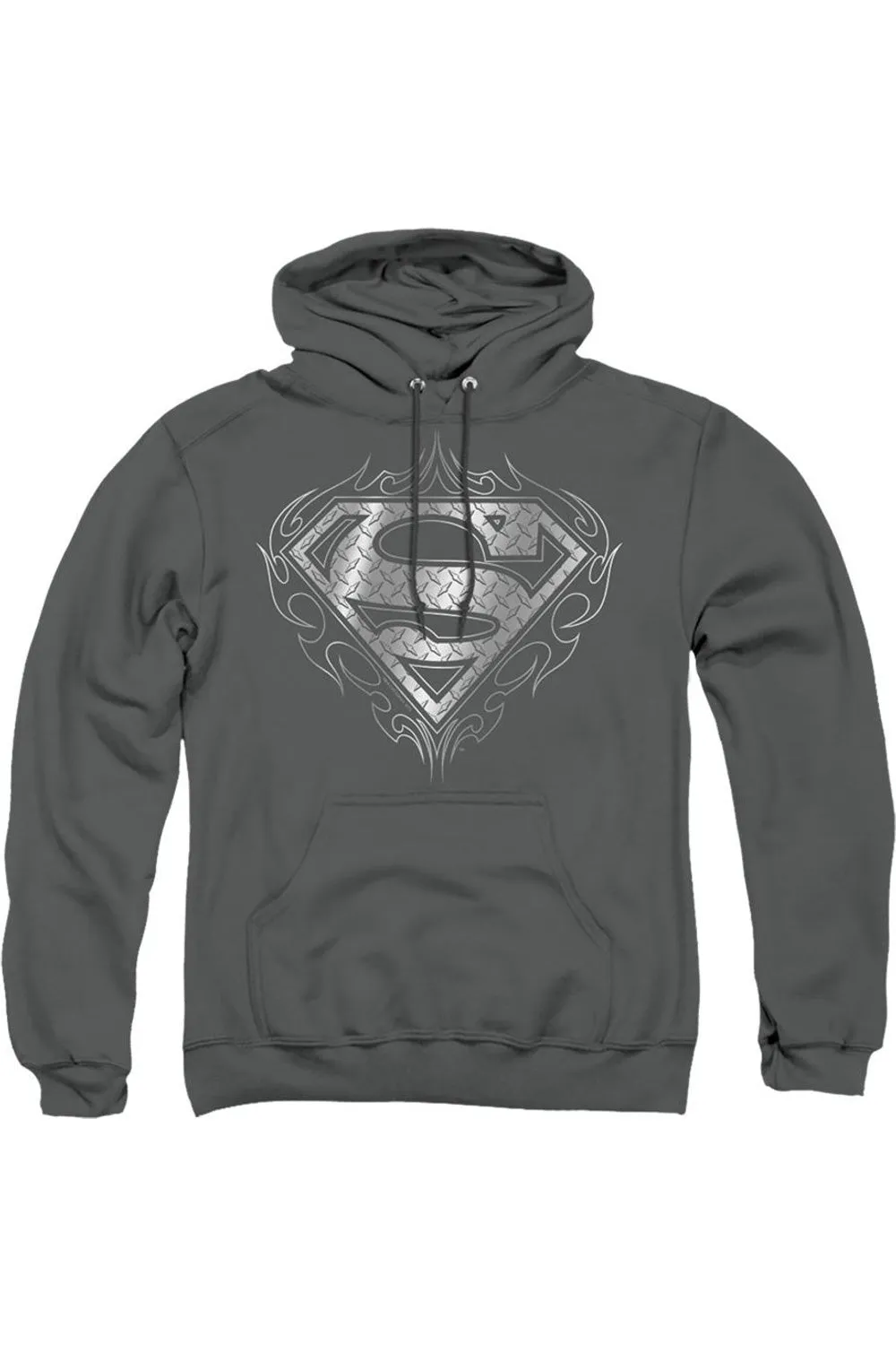 Pull Superman Tribal Steel Logo Adulte à Capuche / Sweat à Capuche