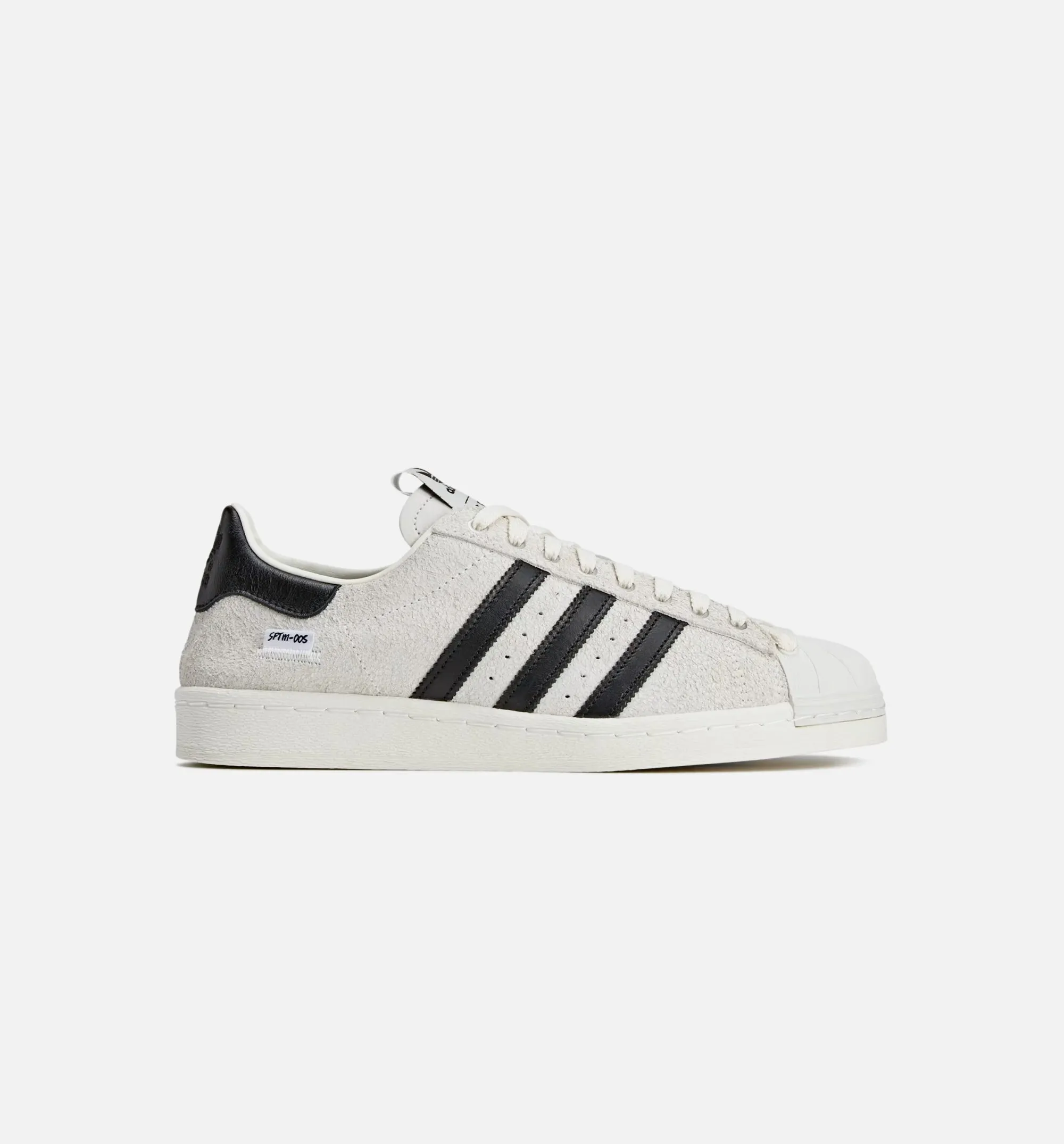 Superstar 82 Sftm Mens Lifestyle Shoe - Cream White/Core Black/Off White Open Collar