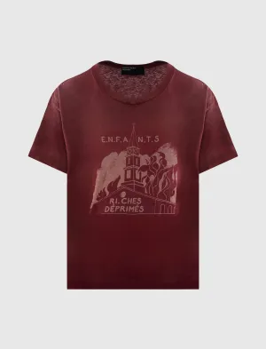 Comfortable Skateboard Burning Church Tee