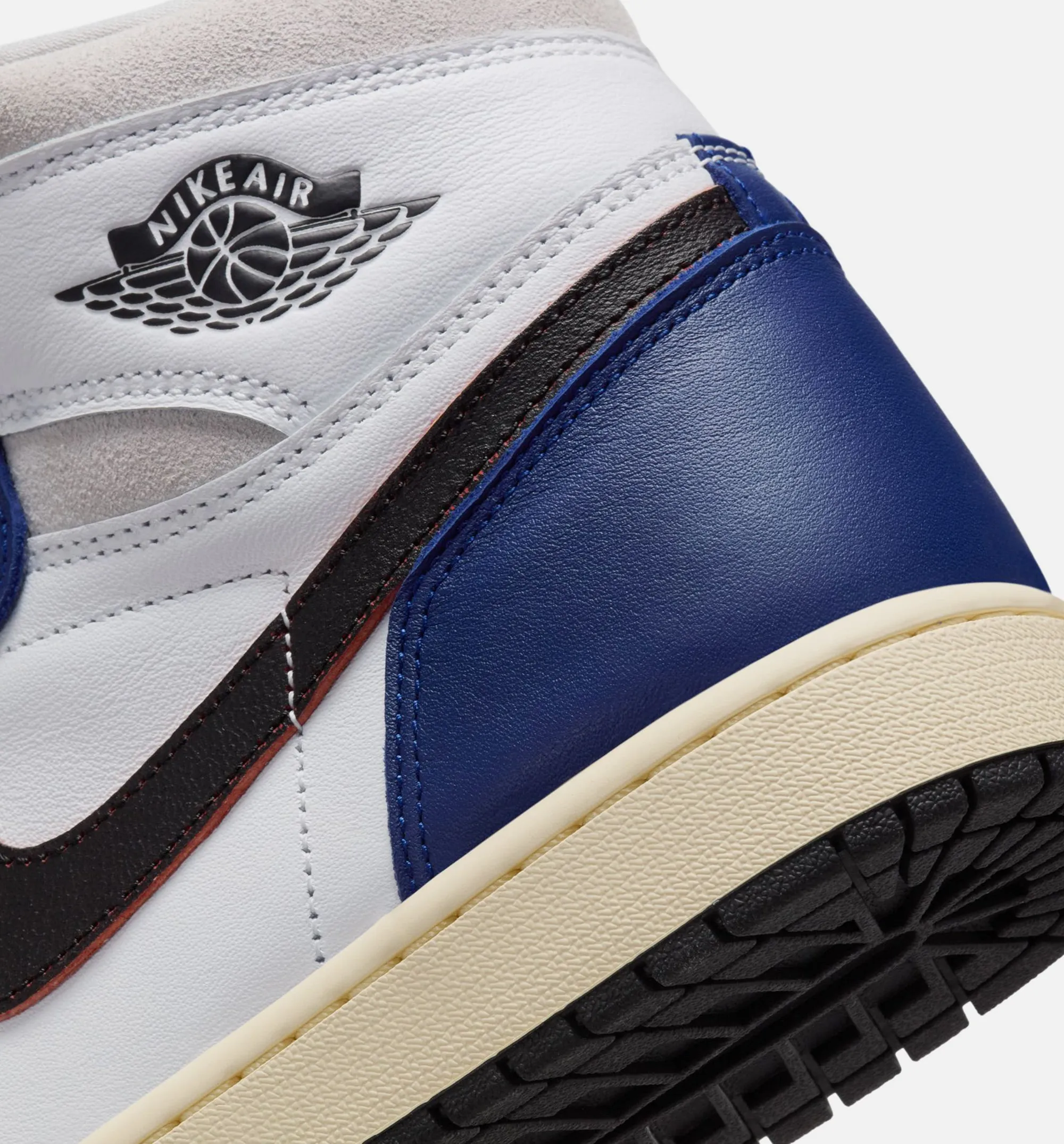Anti - Odor Treatment Air Jordan 1 Retro High Og Rare Air Deep Royal Blue Mens Lifestyle Shoe - White/Black/Neutral Grey/Deep Royal Blue