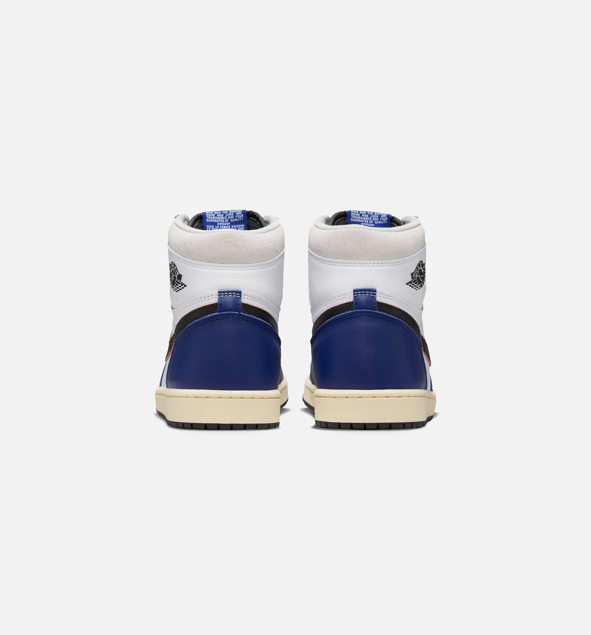 Air Jordan 1 Retro High Og Rare Air Deep Royal Blue Mens Lifestyle Shoe - White/Black/Neutral Grey/Deep Royal Blue Rechargeable