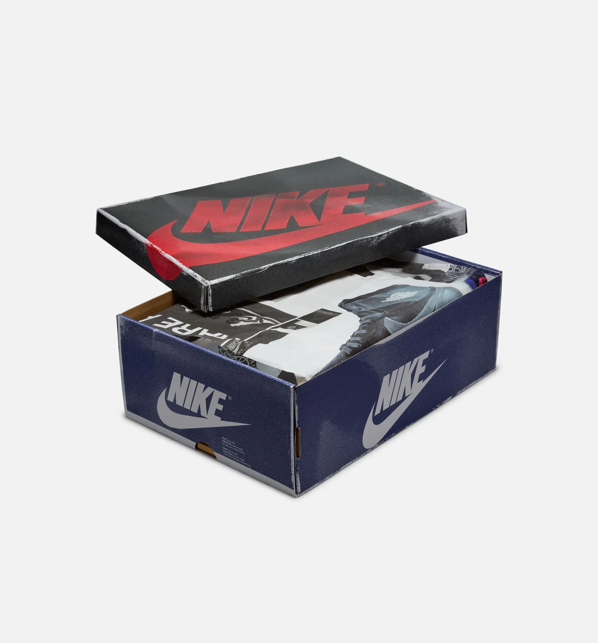 Air Jordan 1 Retro High Og Rare Air Deep Royal Blue Mens Lifestyle Shoe - White/Black/Neutral Grey/Deep Royal Blue Comfort Fit Insole Build