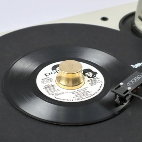 Sure Shot: 45 Record Adaptor - Turntable Lab Edition hi-fi DAC amp combo,hi-fi speaker impedance matcher,hi-fi RCA switch