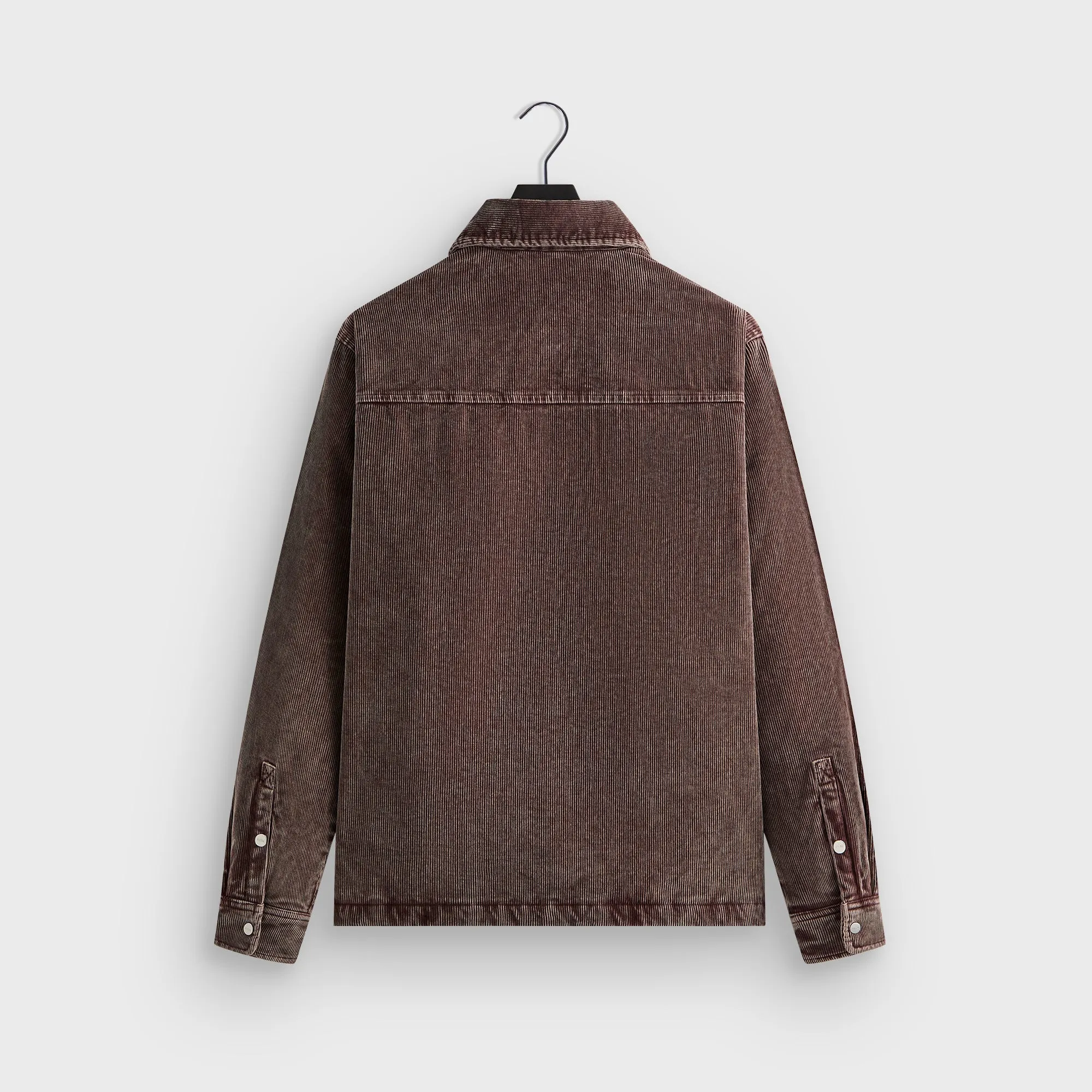 Kith Washed Corduroy Brixton Puffed Shirt Jacket - Saddle Regular Pocket Width Ruched Sides Design
