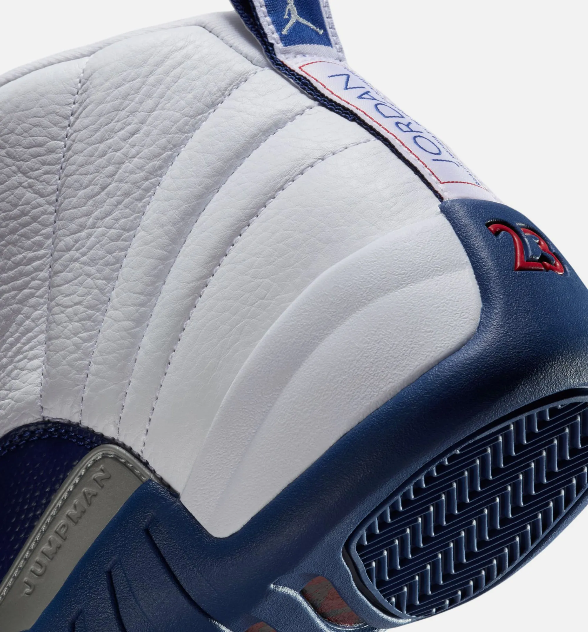 Innovation Abrasion-Resistance Air Jordan 12 Retro French Blue Mens Lifestyle Shoe - White/French Blue/Metallic Silver/Varsity Red
