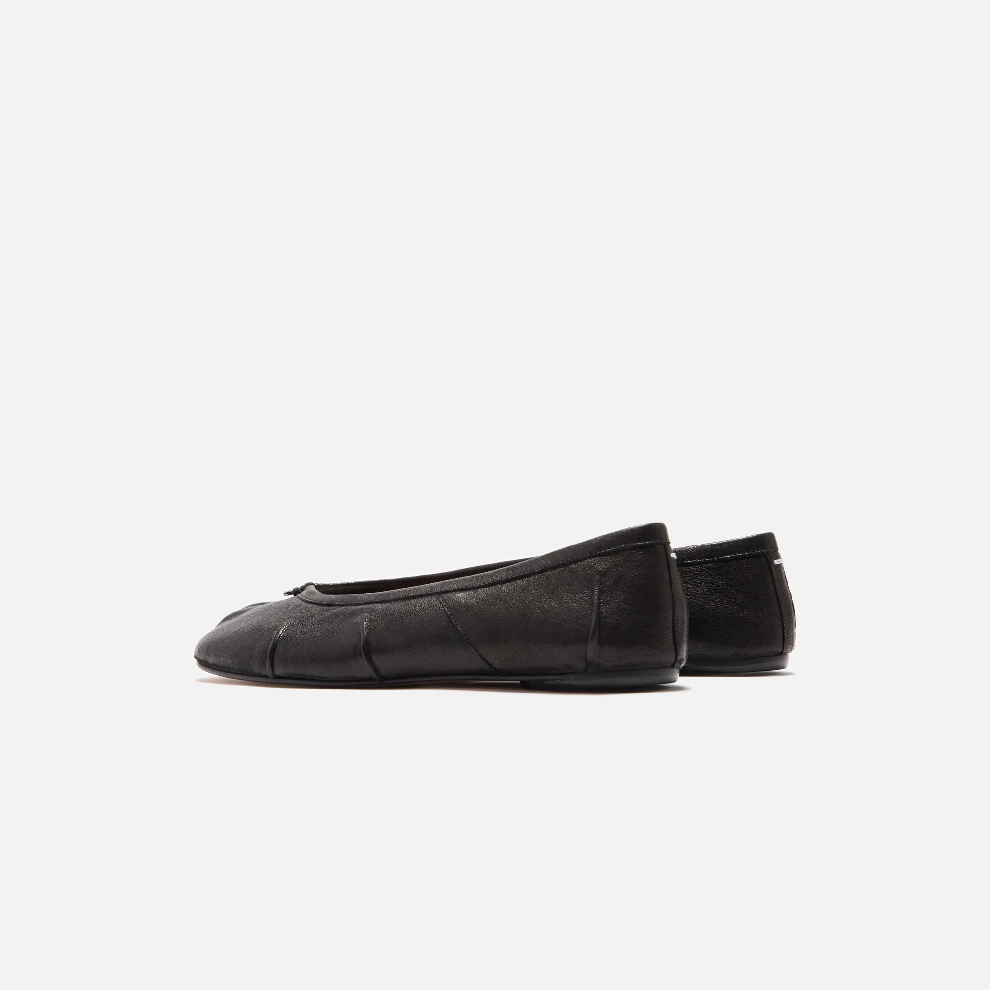 Nylon Filament Comfortable Tongue Material Maison Margiela Tabi Ballerina - Black