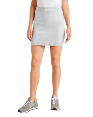Jupe en pull gris heather glacé