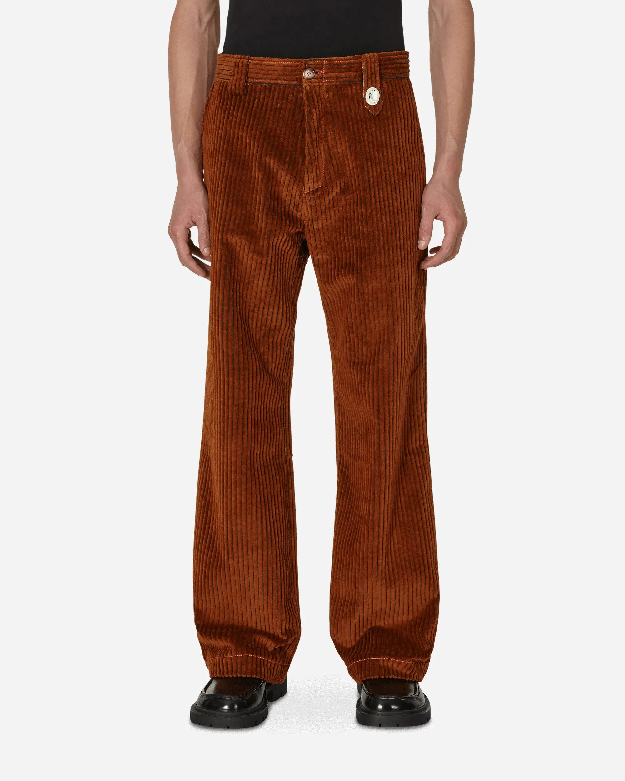 Taner Trousers Brown Print Option Patch Pocket Layer