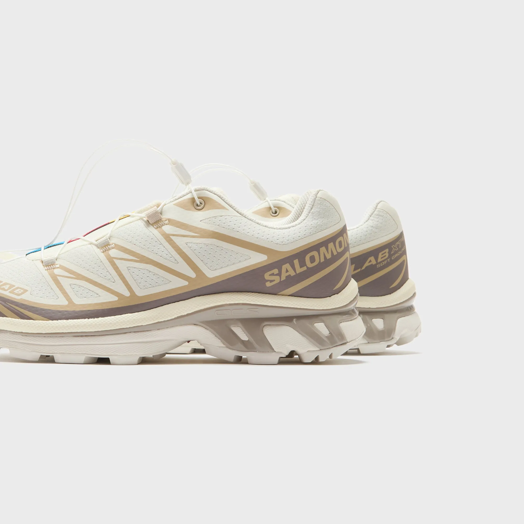 Salomon Xt-6 - Vanilla Ice / Iron / Etherea Comfortable Ankle Collar Cucumber