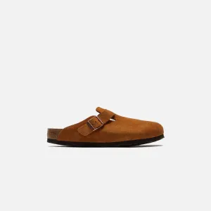 Break - Resistant Comfortable Footbed" Birkenstock Boston Suede - Mink