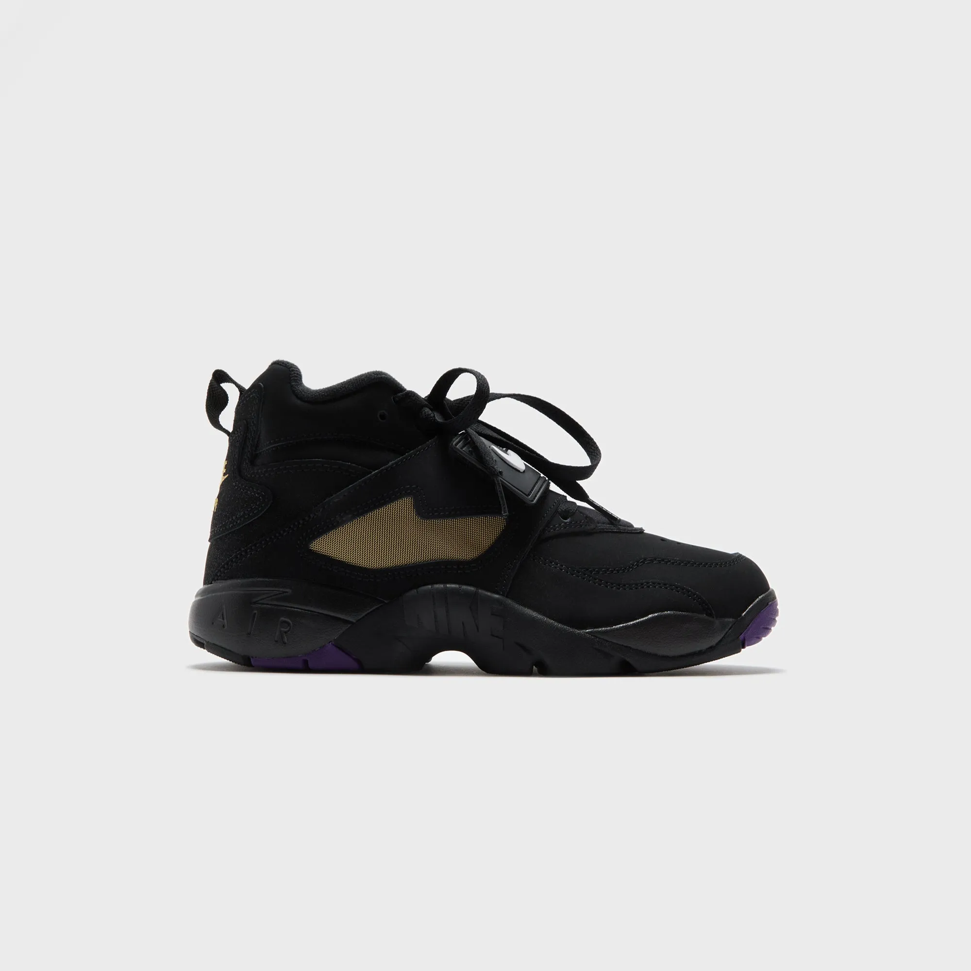 Nike Air Diamond Turf - Black / White / Club Purple / Metallic Breathable Interior Design Wear-Resistant Fleece
