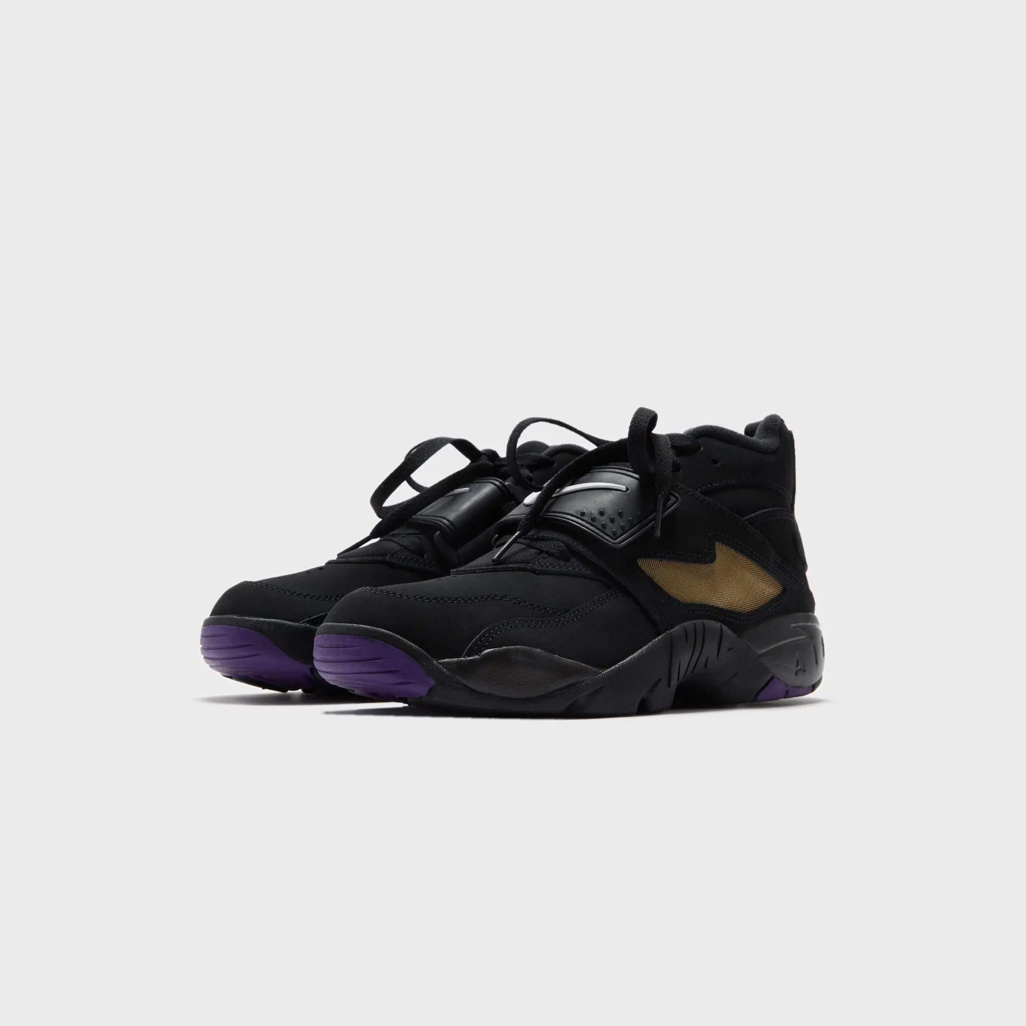 Washable Armrest Comfortable For Running Nike Air Diamond Turf - Black / White / Club Purple / Metallic