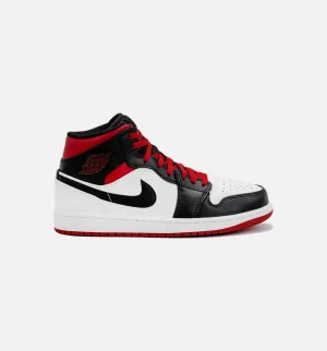 Comfort Pads Technology Air Jordan 1 Retro Mid Gym Red Mens Lifestyle Shoe - Black/Red