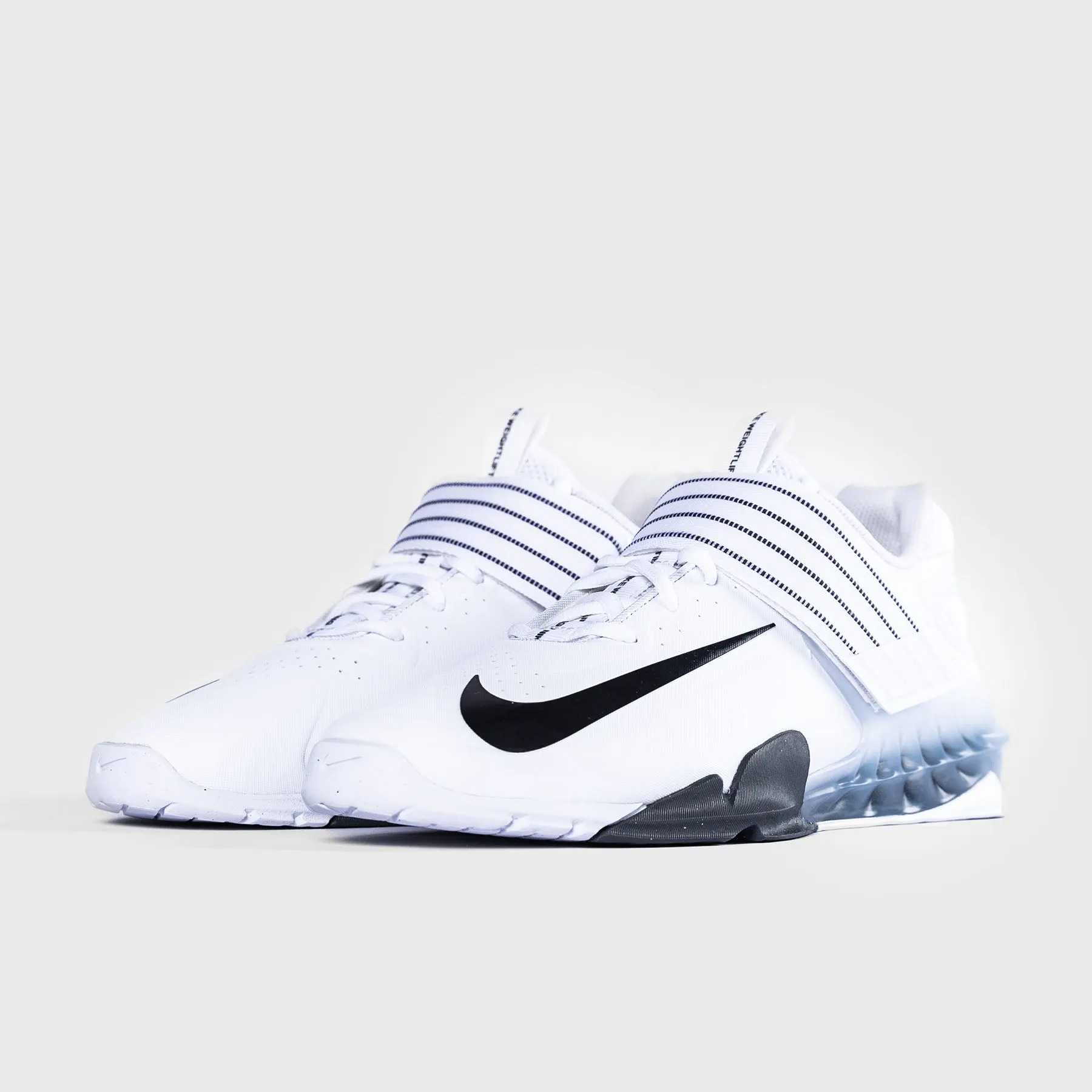 Postmodernist Self-Lubricating Nike - Savaleos Weightlifting Shoes - White/Black-Iron Grey