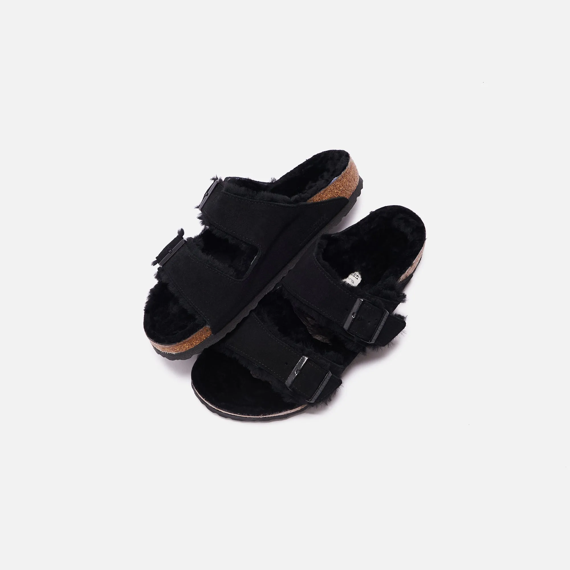 Faux Suede Sockliner Birkenstock Arizona Shearling - Black
