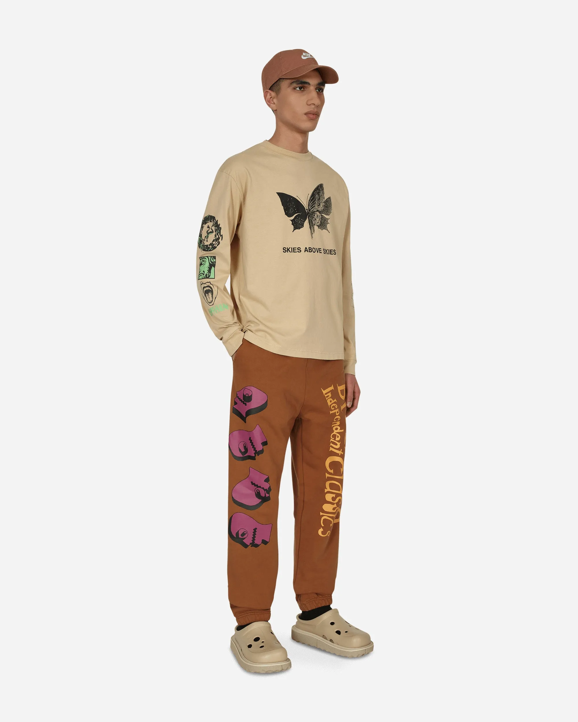 Comfortable Dragonfly Independent Classics Sweatpants Brown