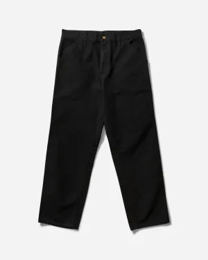 Men'S Single Knee Pants Black (Rinsed) Narrow