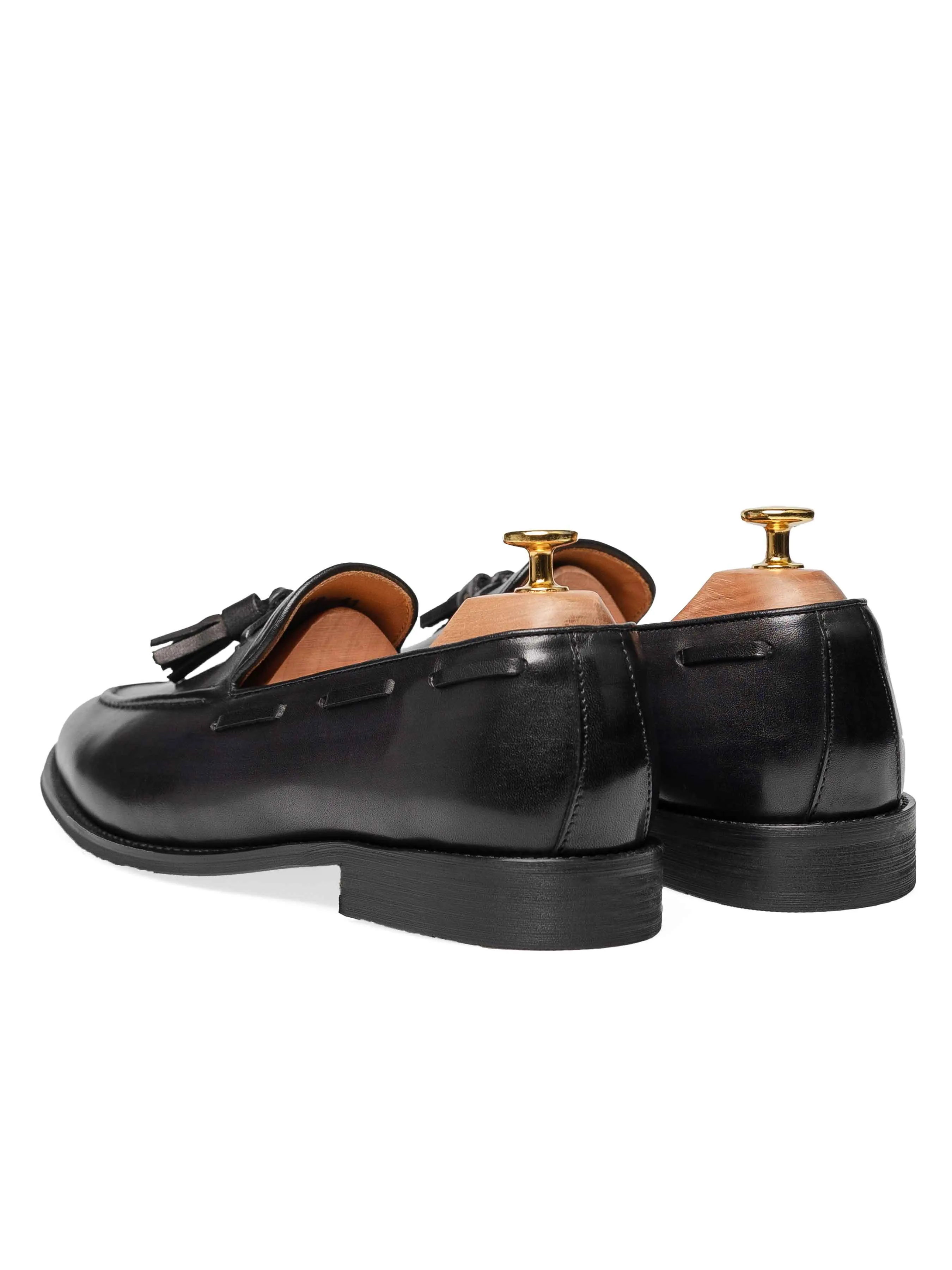 Tassel Loafer - Black Grey (Hand Painted Patina) Chase What Moves You