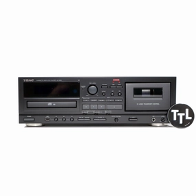 Teac: AD-850 Cassette Player / CD Player / USB Recorder (AD850SEB) - Black hi-fi DAC amp combo,hi-fi speaker impedance matcher,hi-fi RCA switch