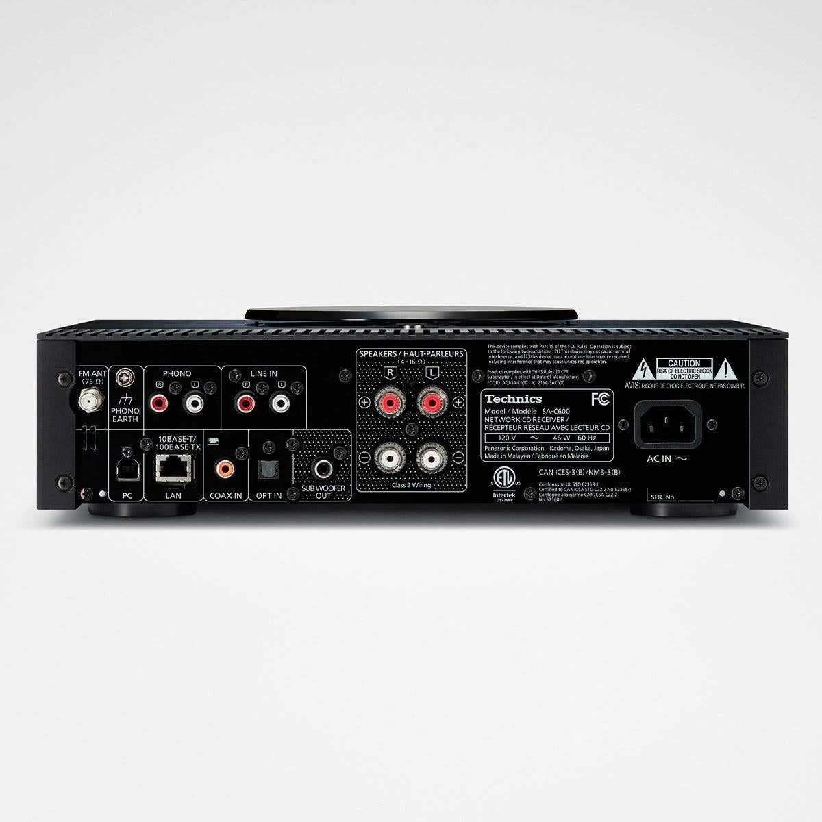 Technics: SA-C600 Network Digital Streaming Amplifier / CD Player - Silver
