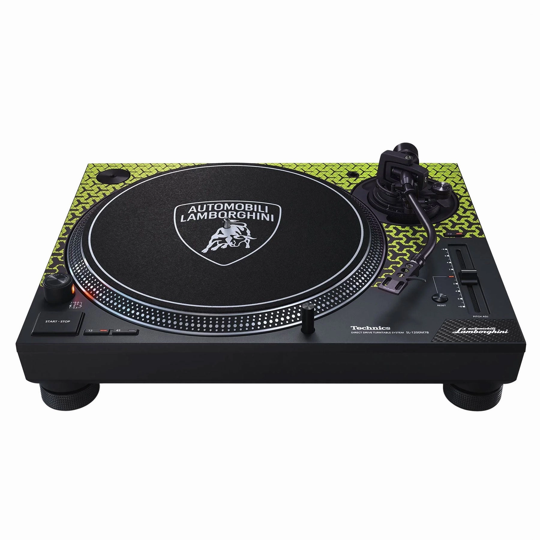 Technics: SL-1200M7BPG Automobili Lamborghini Turntable - Green hi-fi DAC amp combo,hi-fi speaker impedance matcher,hi-fi RCA switch