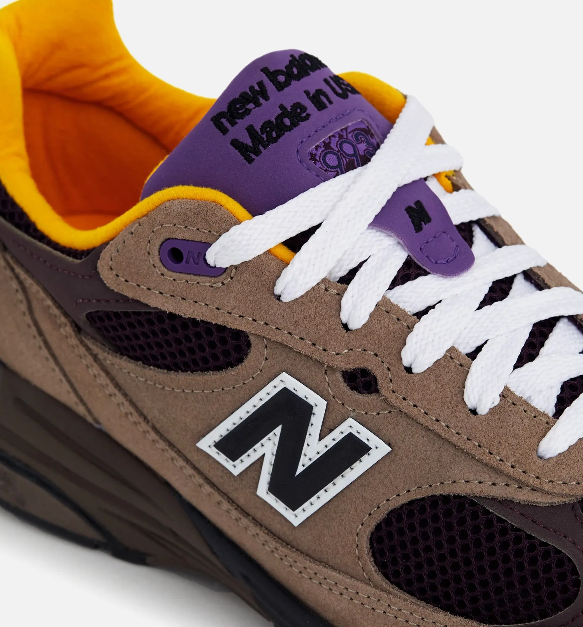 Teddy Santis X 993 Made In Usa Mushroom Mens Lifestyle Shoe - Mushroom/Midnight Violet Court Ready