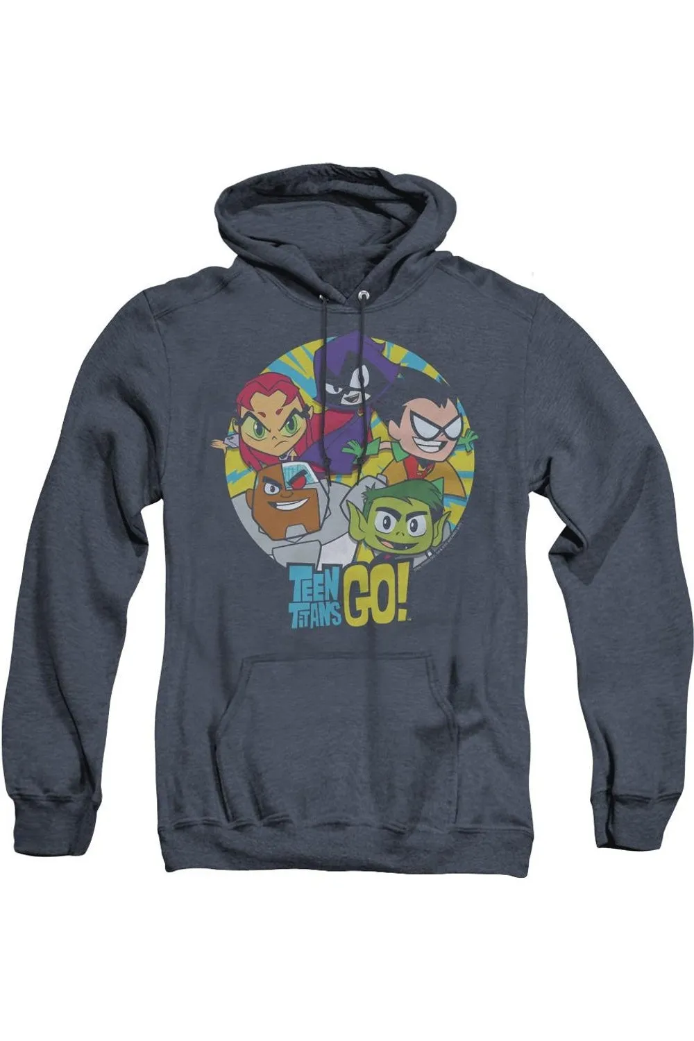Teen Titans Go Go Go Group Sweat à capuche adulte Heather
