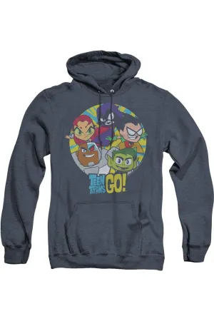 Teen Titans Go Go Go Group Sweat à capuche adulte Heather