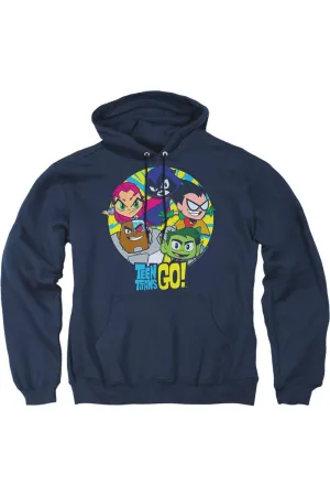 Pull à capuche adulte Teen Titans Go Go Go Group