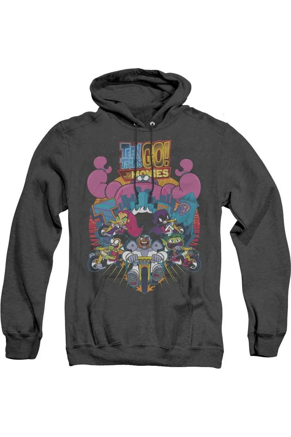 Teen Titans Go To The Movies Sweat à capuche adulte éclatant Heather