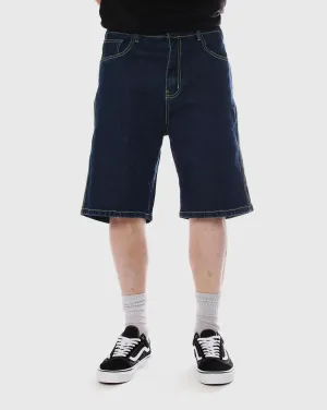 Trainers Baggy Denim Short - Indigo Regular Width at Hood Leveling