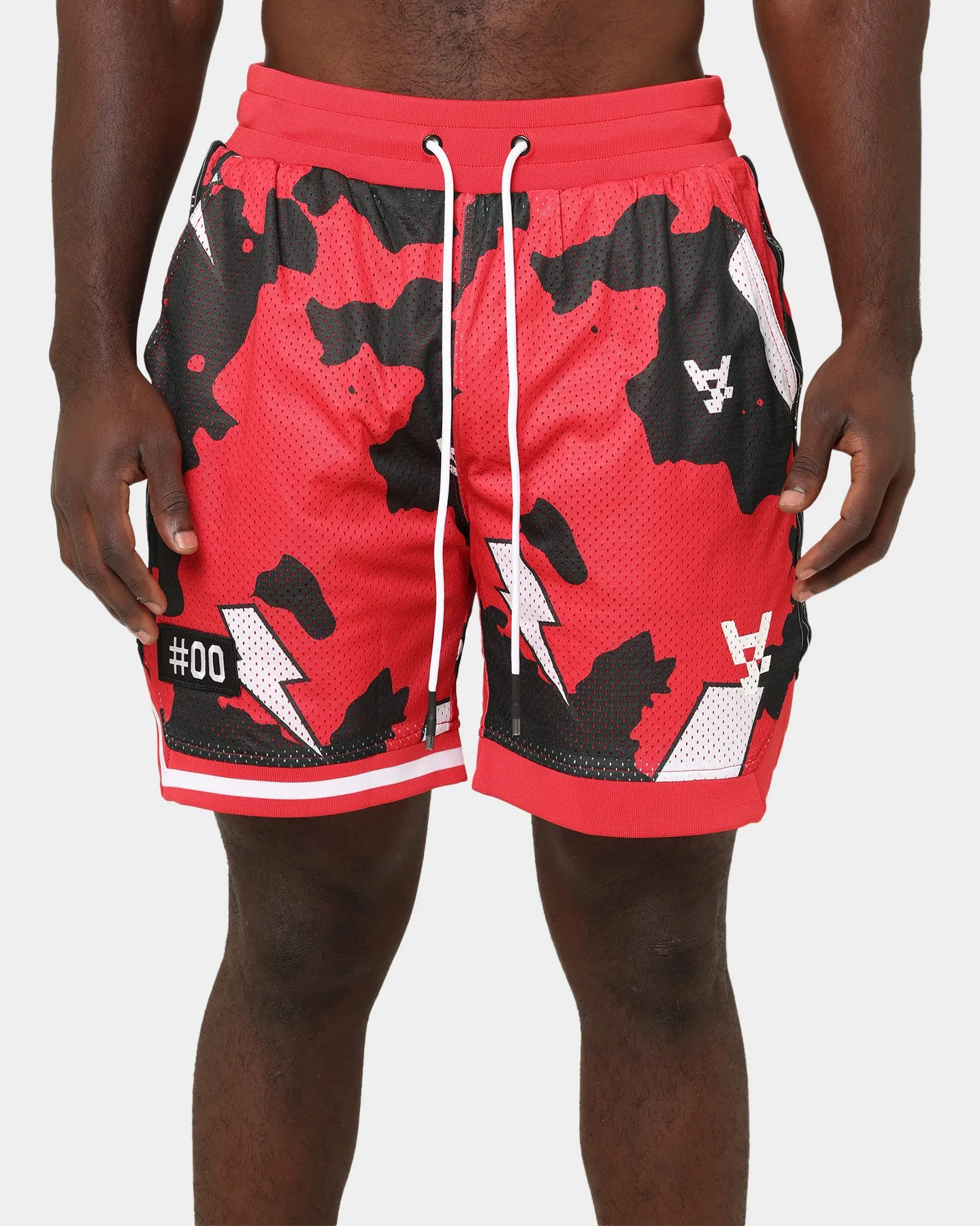 Le Short de Basketball Anti Order Storm Camo Noir/Rouge/Blanc