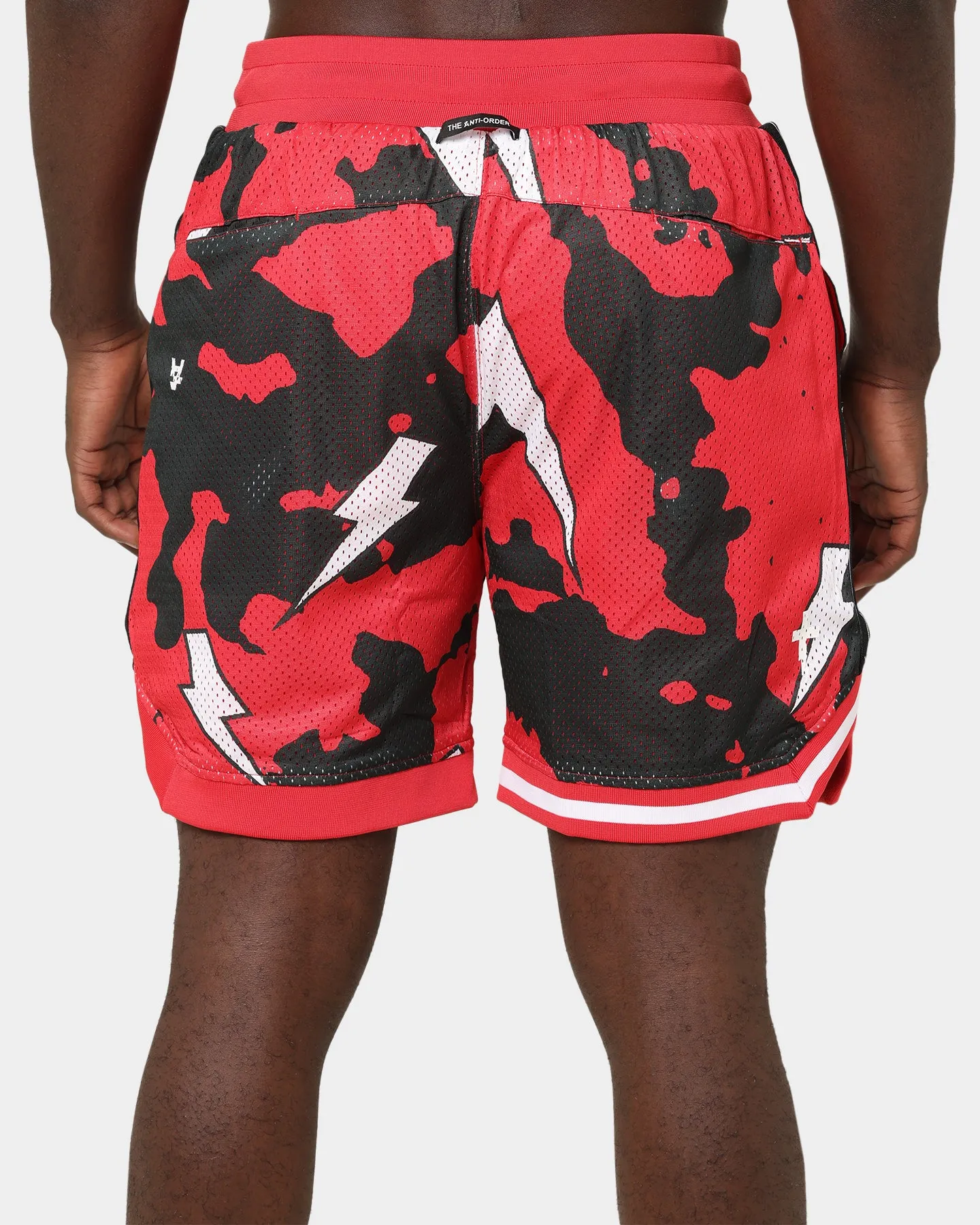 Le Short de Basketball Anti Order Storm Camo Noir/Rouge/Blanc