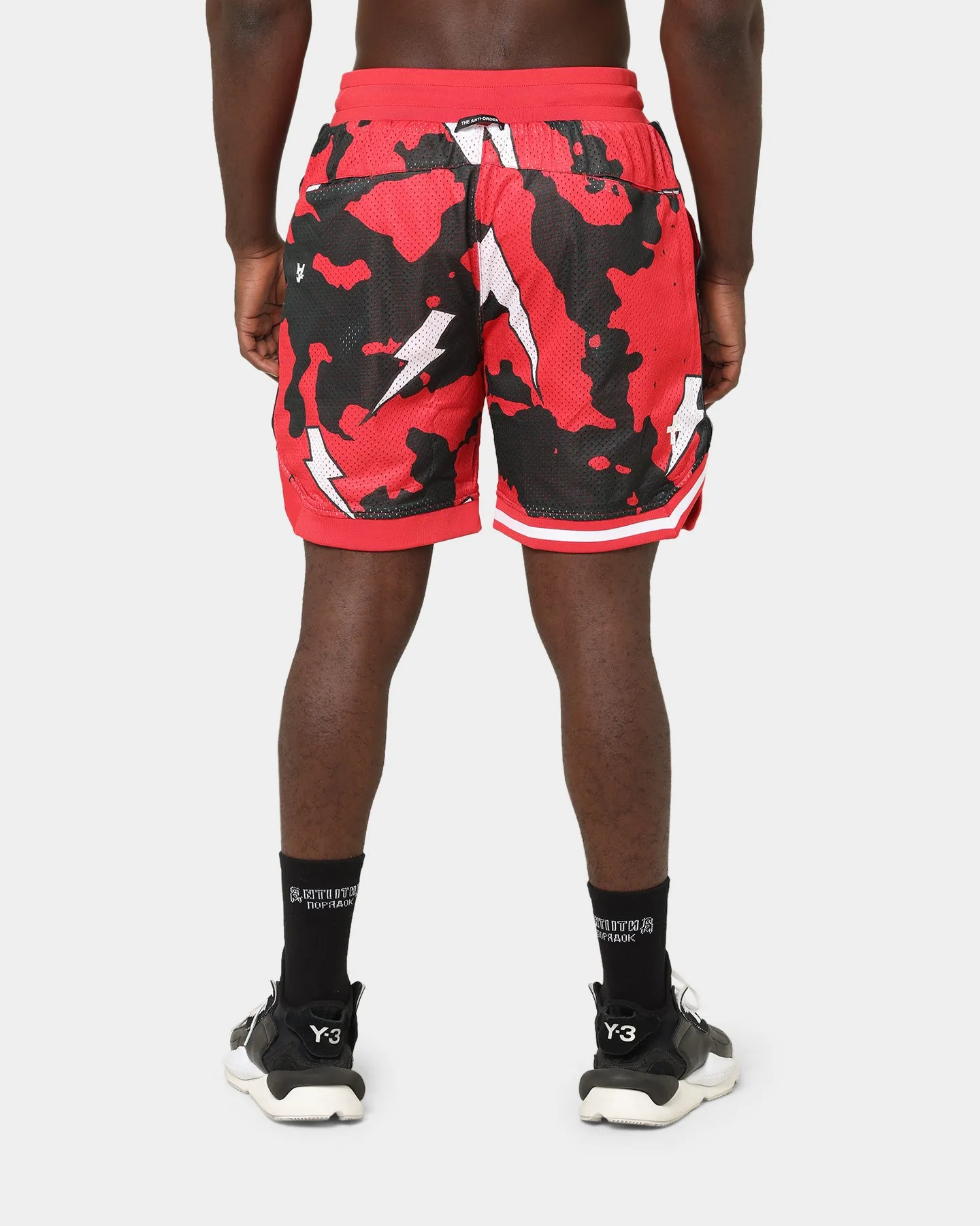 Le Short de Basketball Anti Order Storm Camo Noir/Rouge/Blanc