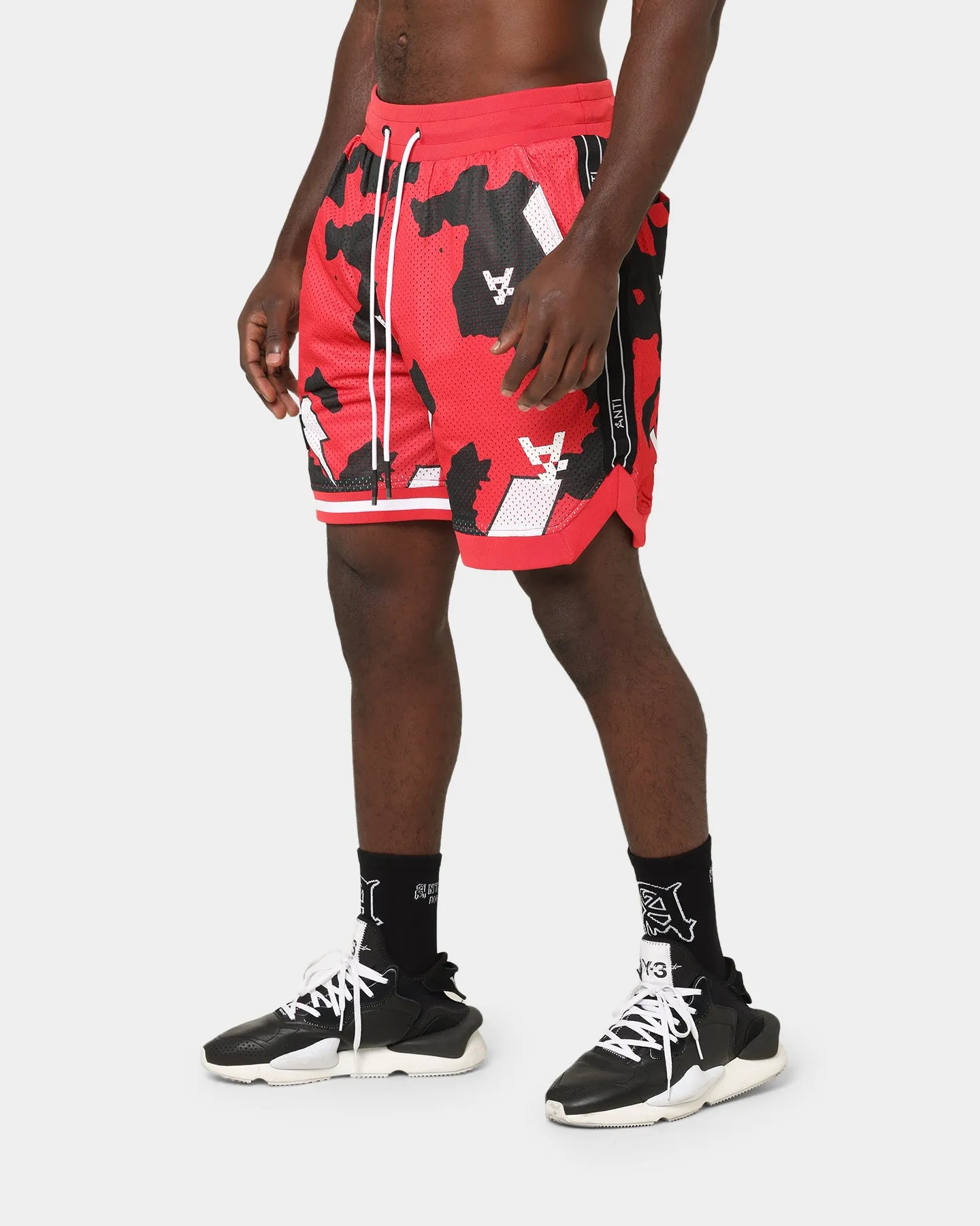 Le Short de Basketball Anti Order Storm Camo Noir/Rouge/Blanc