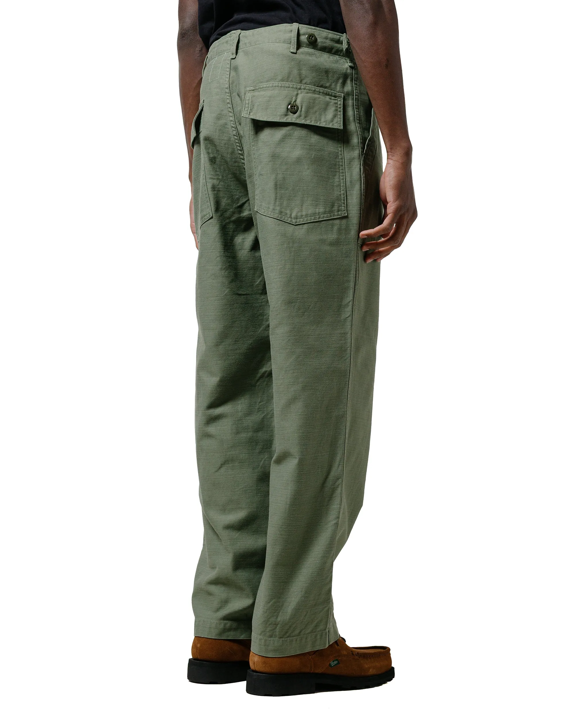 Trekking The Corona Utility Fp001-02 'Utility Slacks' Military Back Sateen Light Og W/ Bio-Wash