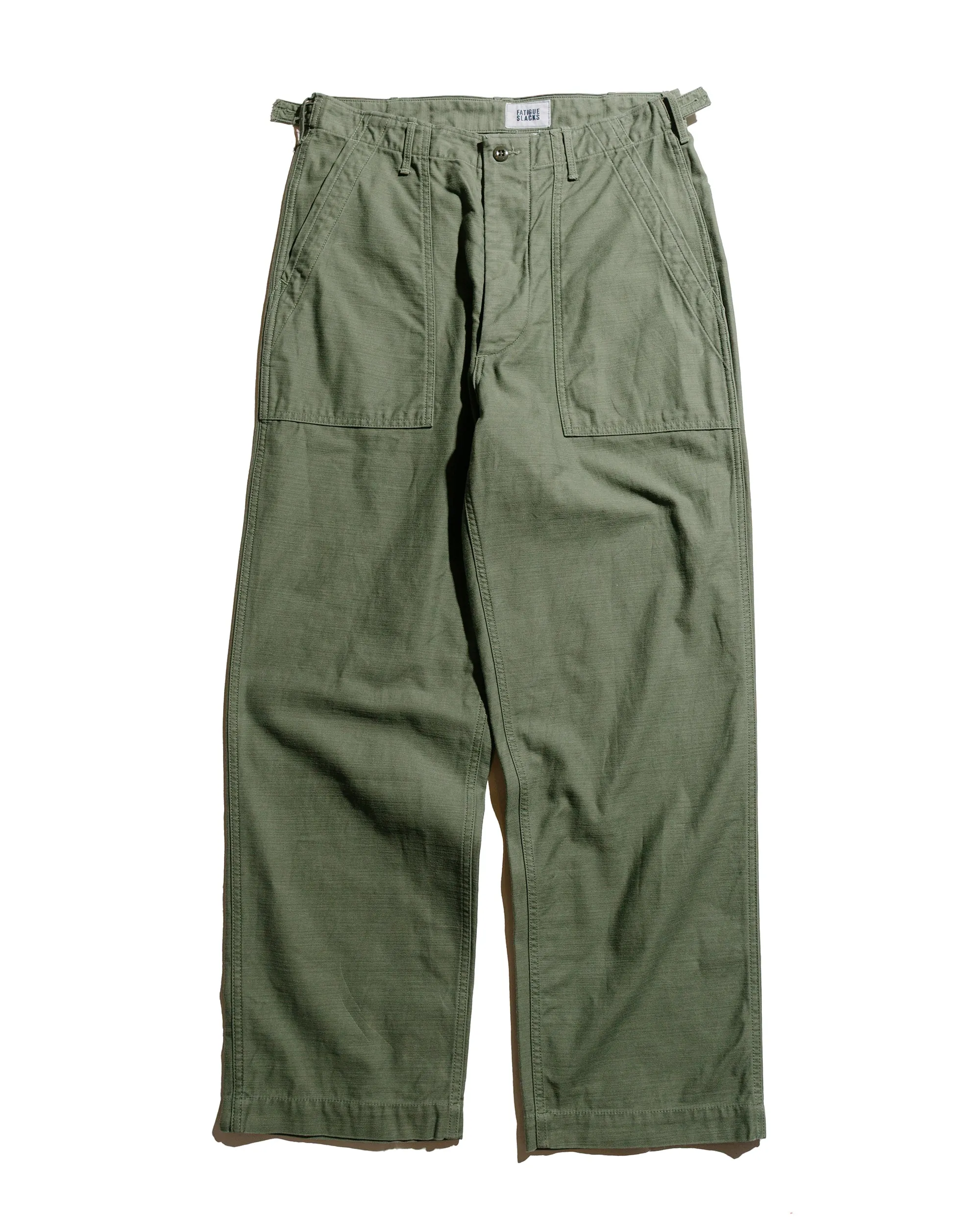 The Corona Utility Fp001-02 'Utility Slacks' Military Back Sateen Light Og W/ Bio-Wash Self Improving