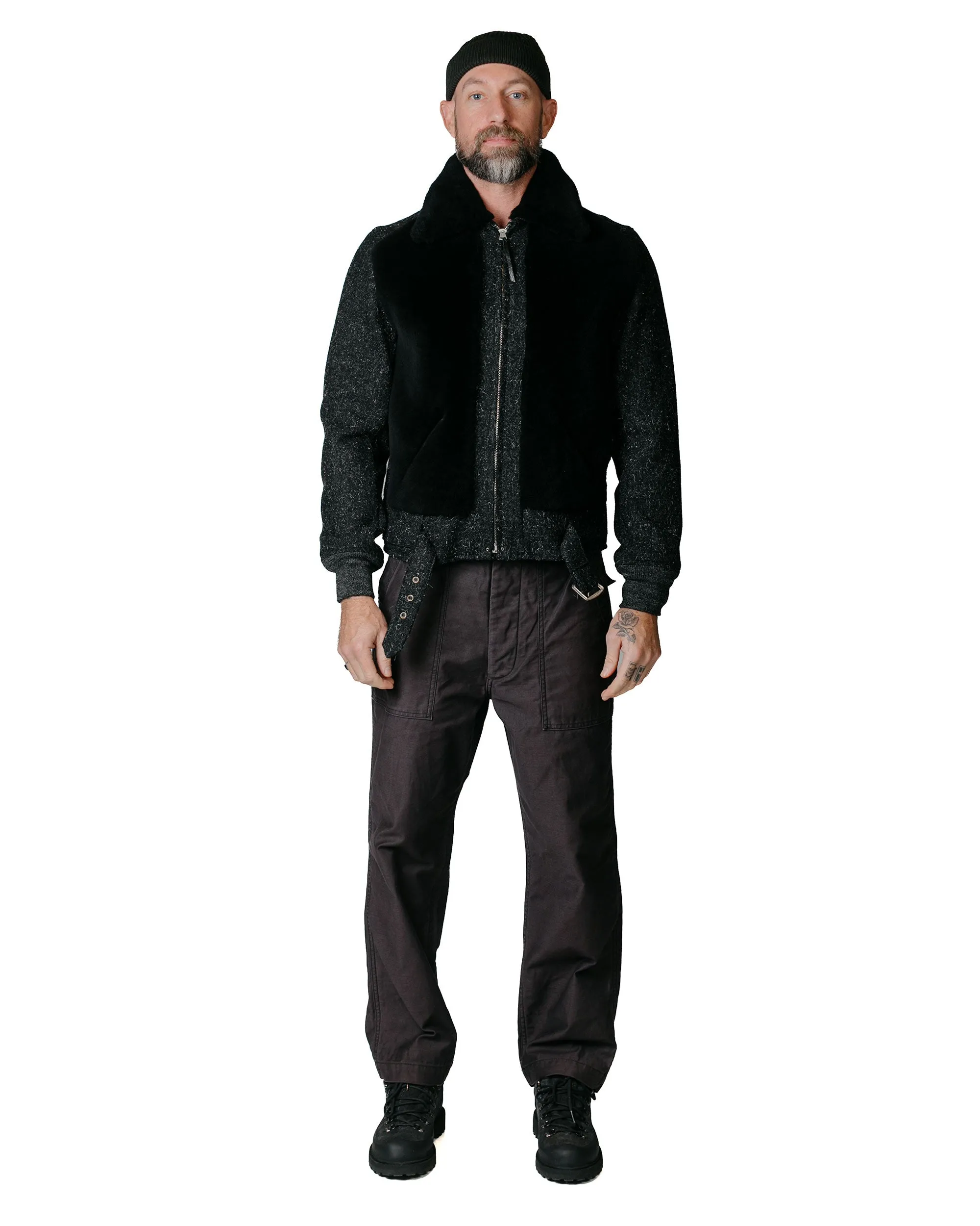 The Corona Utility Fp001 Fatigue Slacks 'Utility Slacks' Utility Back Satin Black Detachable Parts Product