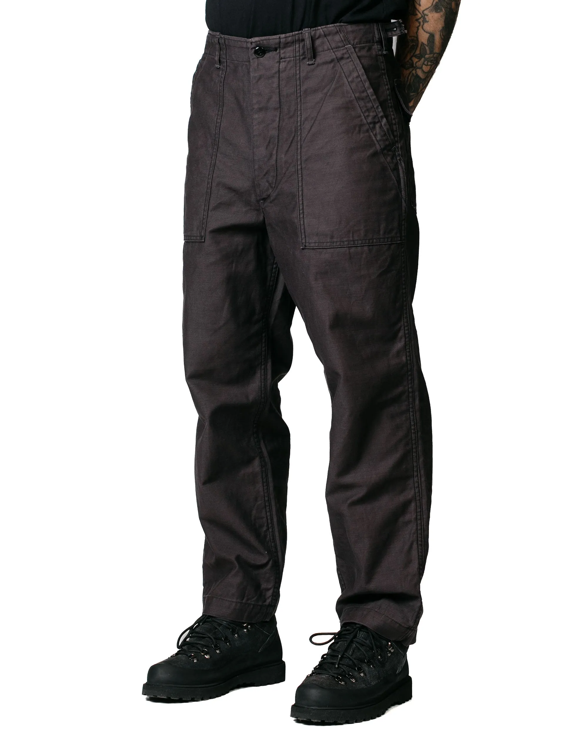 The Corona Utility Fp001 Fatigue Slacks 'Utility Slacks' Utility Back Satin Black Closed Space Design