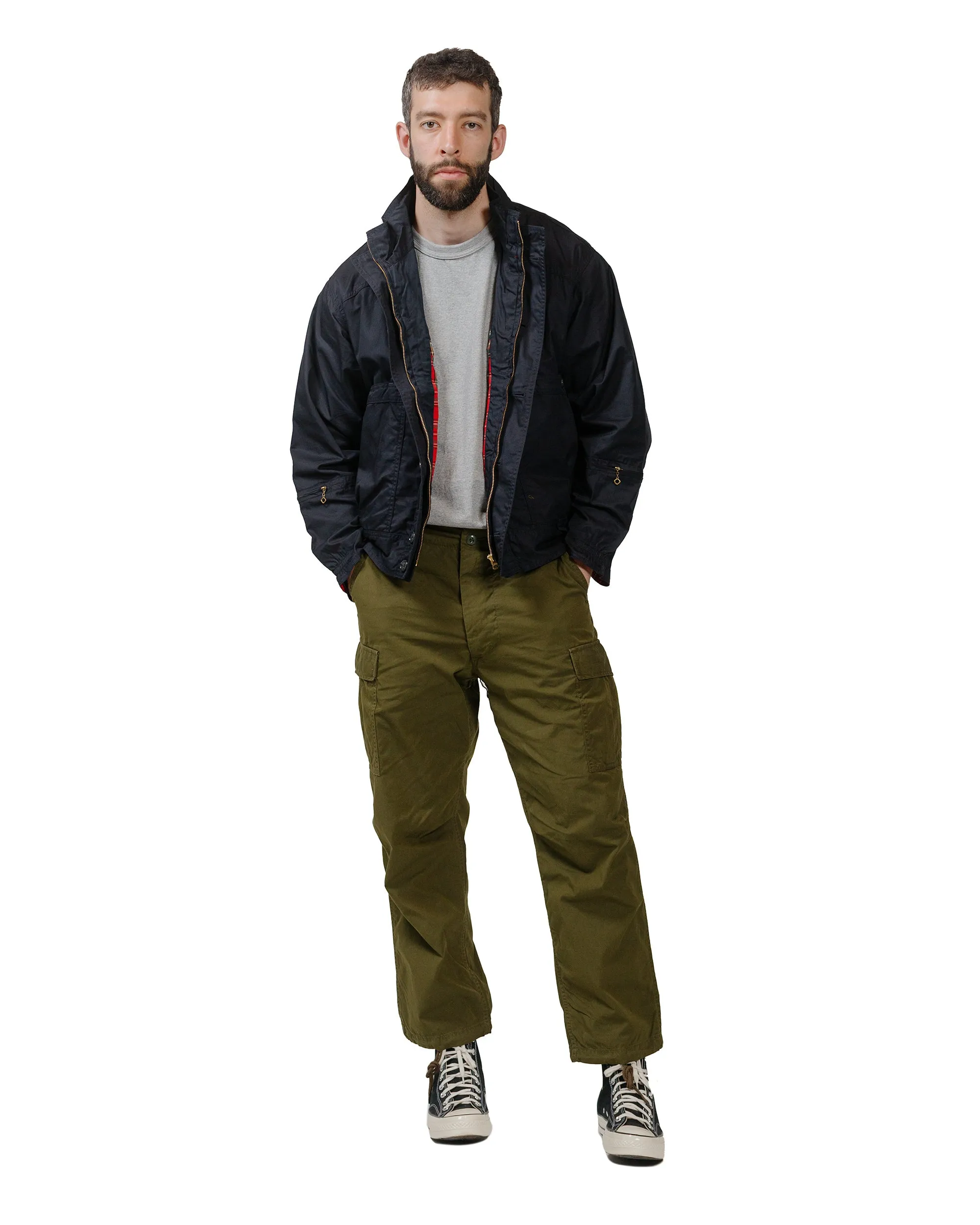 Non - Stretch Fabric Roll Shape The Corona Utility Fp006 Fatigue Slacks 'Jungle Slacks' Army Nylon/Cotton Blocks Olive Green