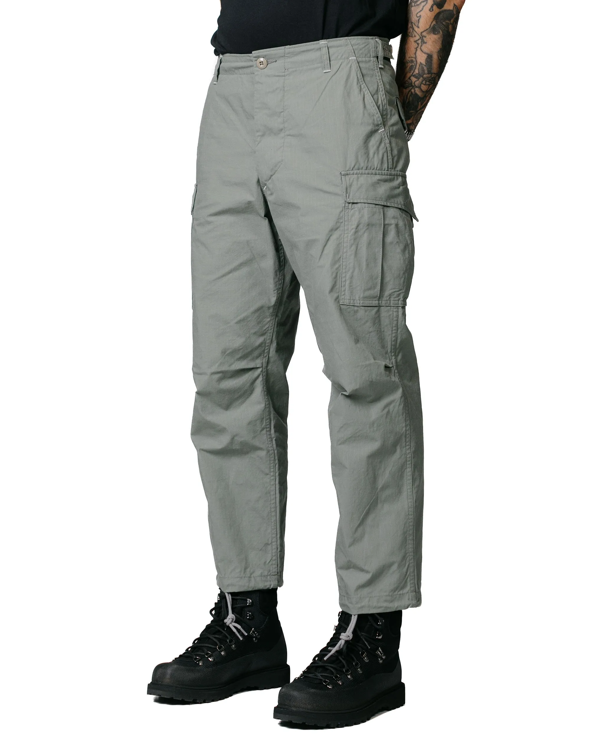 The Corona Utility Fp006 Fatigue Slacks 'Jungle Slacks' N/C Military Ripstop Sage Green T-Shirt Bra Anti-Shark