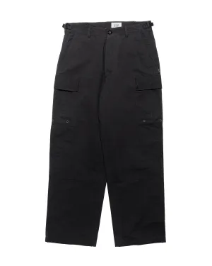 The Corona Utility Fp026 Fatigue Slacks '357 B.D.U Slacks' Ripstop Poplin Black Intricate Jacquard Sew Shape