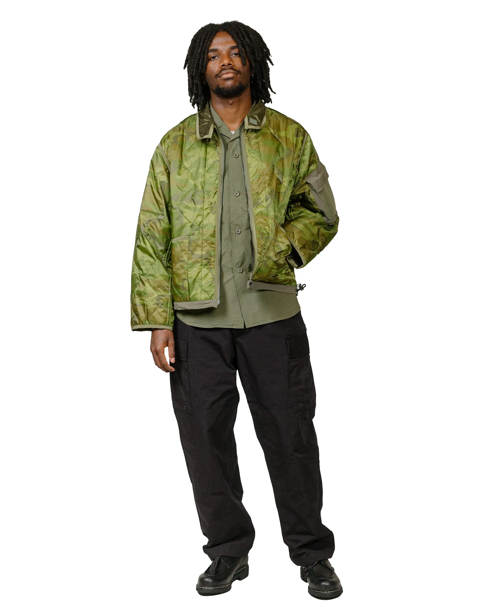 The Corona Utility Fp026 Fatigue Slacks '357 B.D.U Slacks' Ripstop Poplin Black Cotton Blend Material Big Cap
