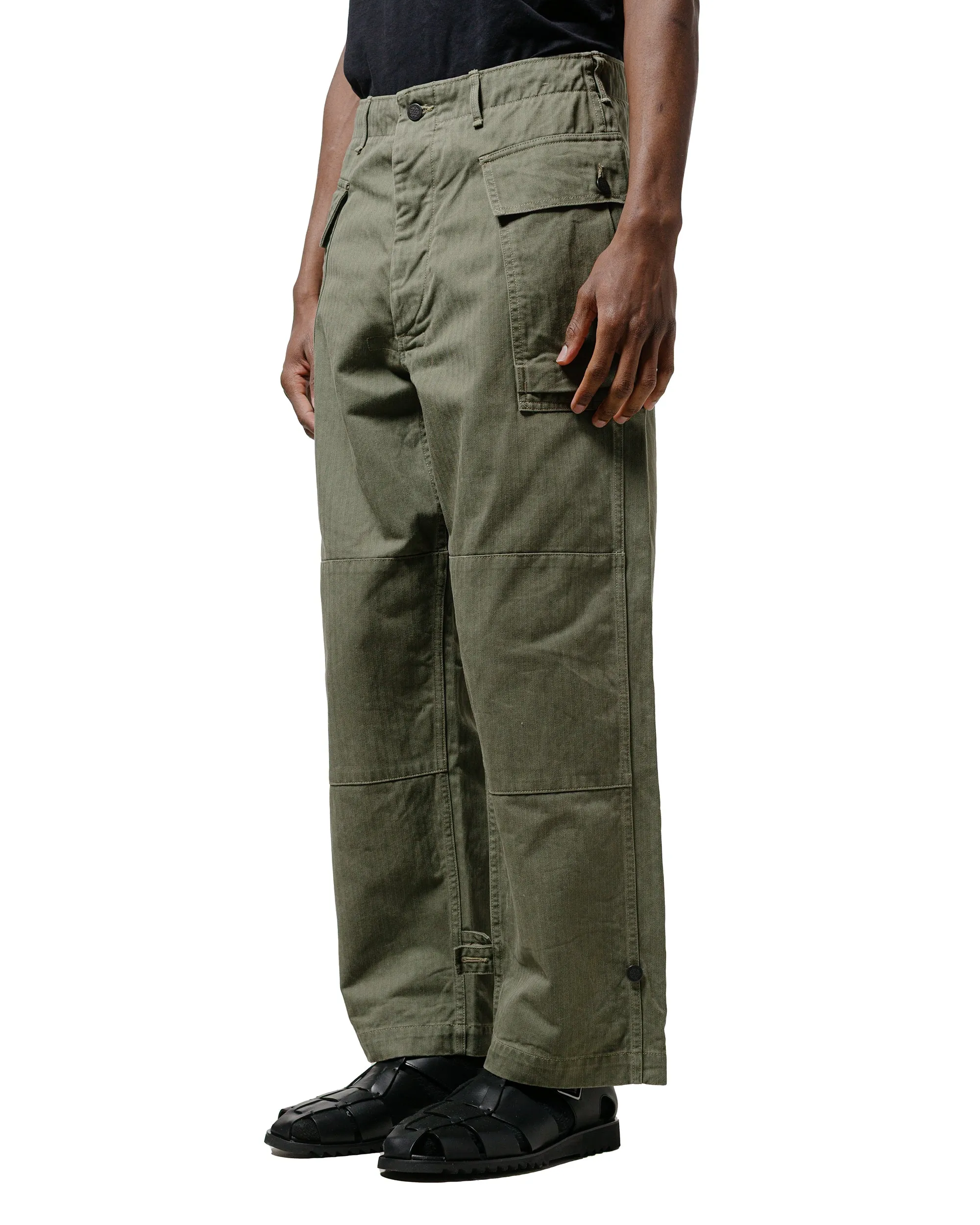 The Corona Utility Fp028 M-43 Cargo Slacks Sz Military H.B.T Light Og W/ Bio-Wash Rock Shape
