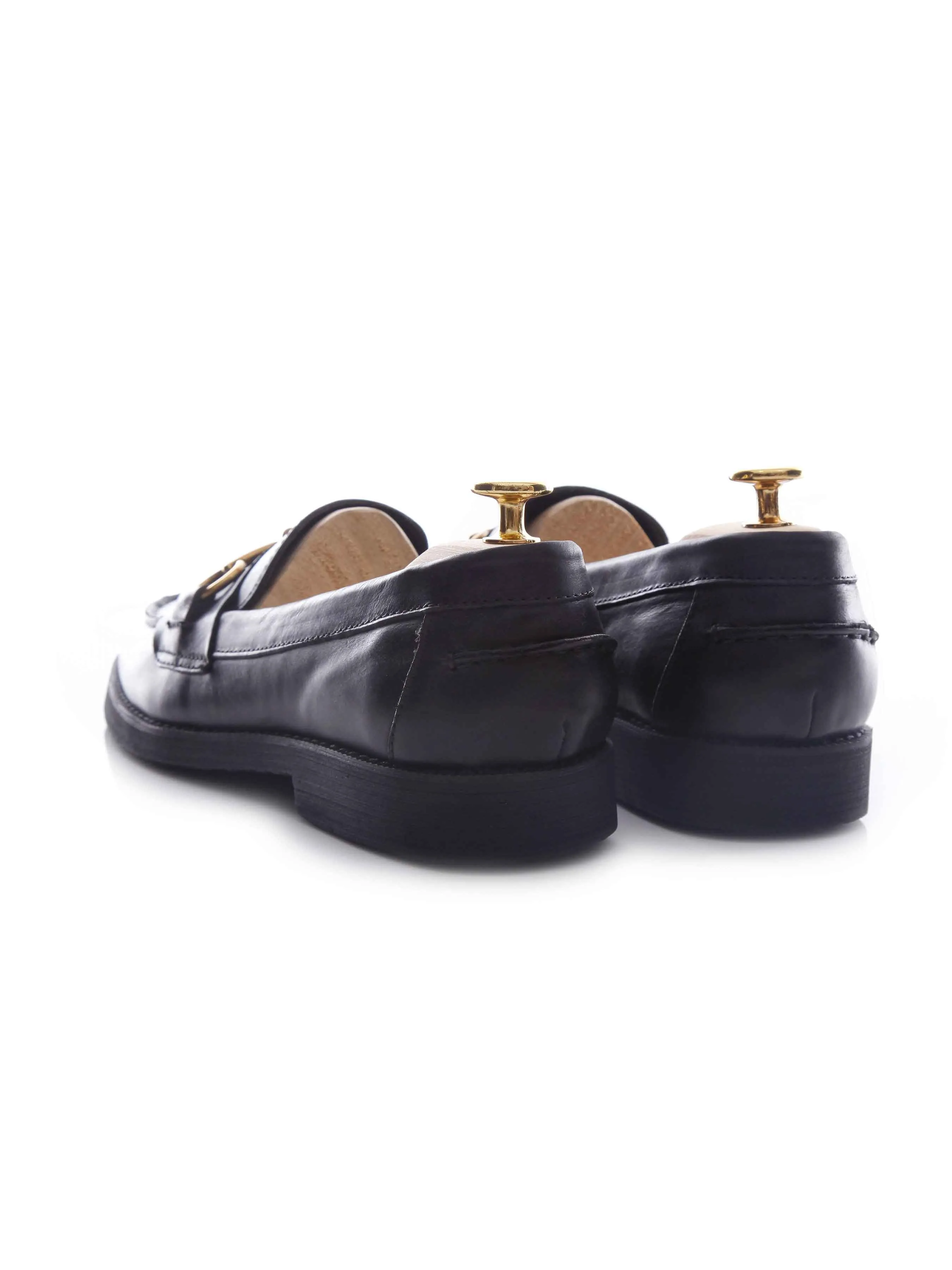 Big Savings Penny Loafer Horsebit Buckle - Black Leather (Crepe Sole)